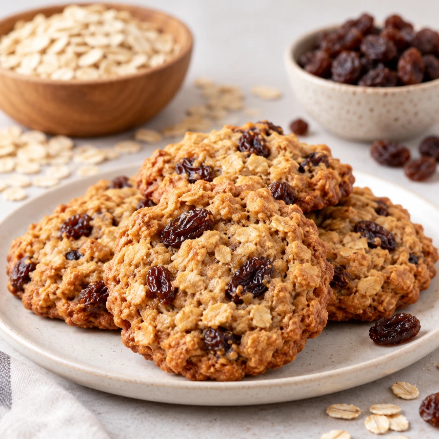 Galletas de avena y pasas